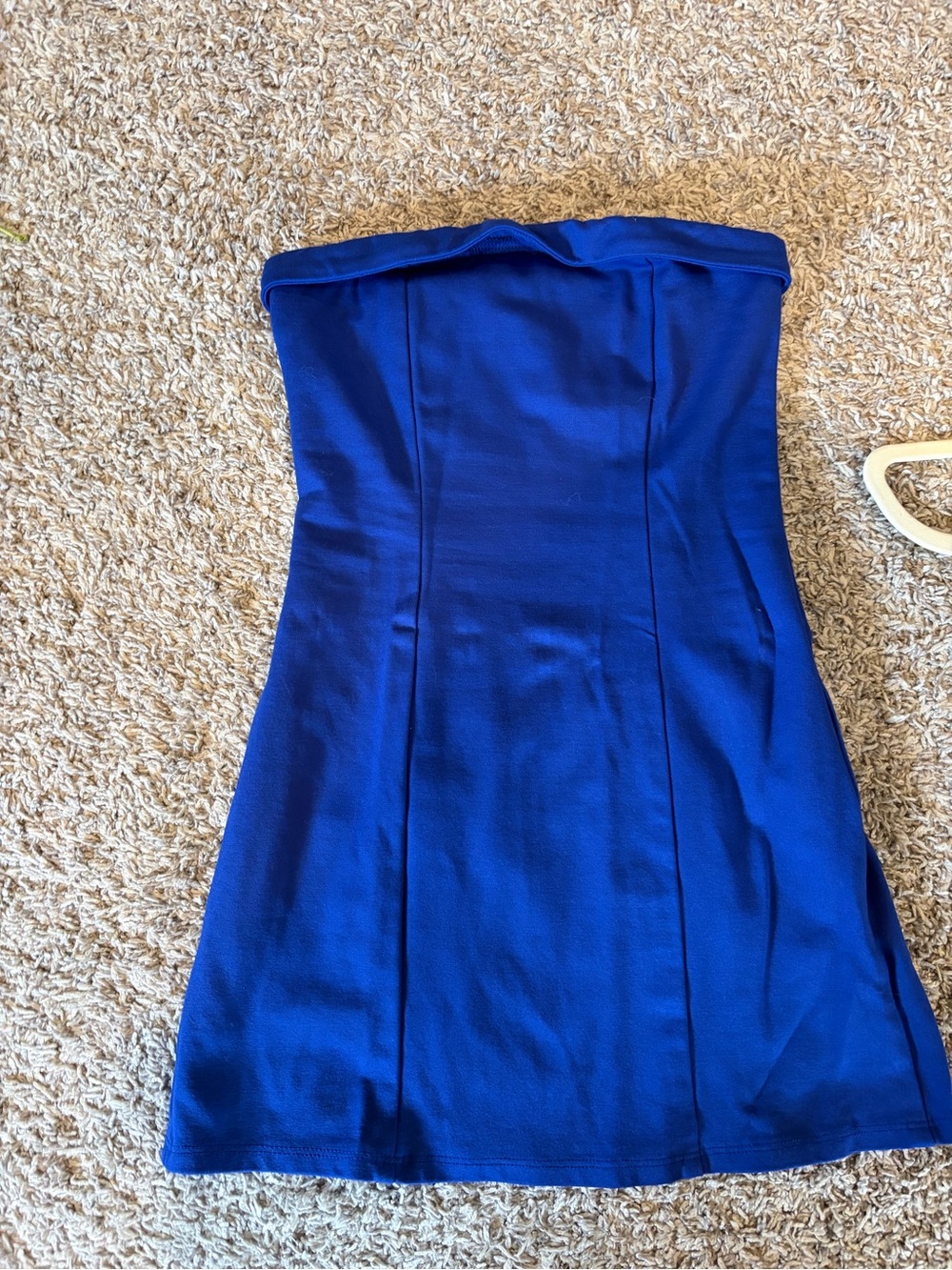 Altar'd State Strapless Cobalt Blue A-Line Dress